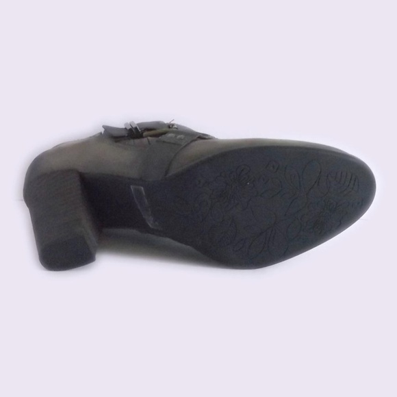 Clarks Indigo Grey Nubuck Leather Booties Size 10 - Picture 8 of 8